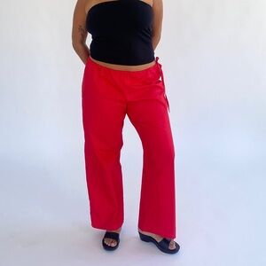 Gently used Brooke Callahan Red Tie-Pants